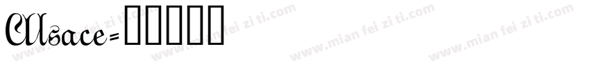 Alsace字体转换