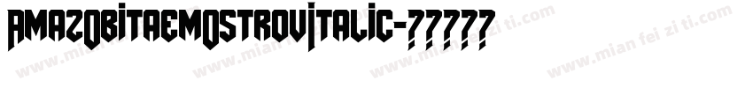 AmazObitaemOstrovItalic字体转换
