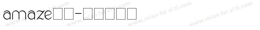 amaze字库字体转换