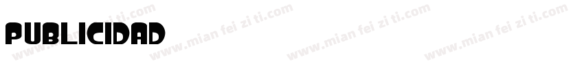 PUBLICIDAD字体转换