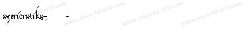 americratika-中字体转换