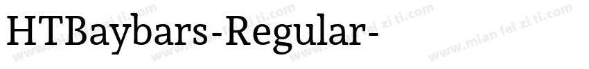 HTBaybars-Regular字体转换