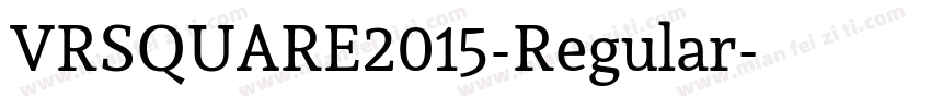 VRSQUARE2015-Regular字体转换