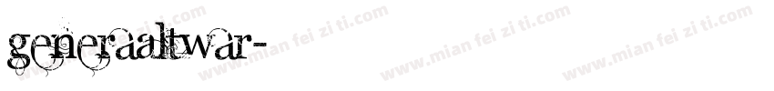GeneraAltWar字体转换