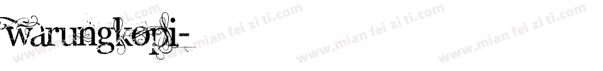 warungkopi字体转换