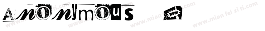 Anonymous手写体字体转换