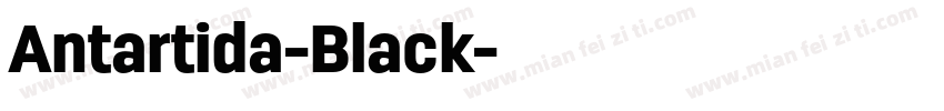Antartida-Black字体转换