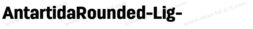 AntartidaRounded-Lig字体转换