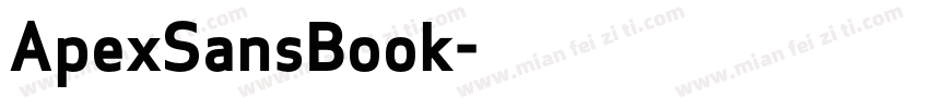 ApexSansBook字体转换