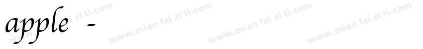 apple字库字体转换