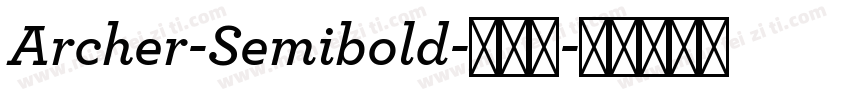 Archer-Semibold-半粗体字体转换