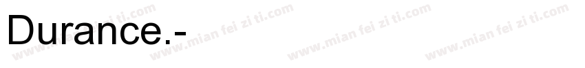 Durance.字体转换