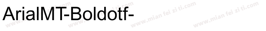 ArialMT-Boldotf字体转换