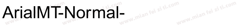 ArialMT-Normal字体转换