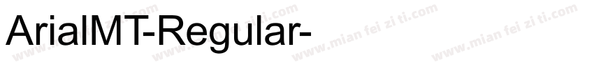ArialMT-Regular字体转换