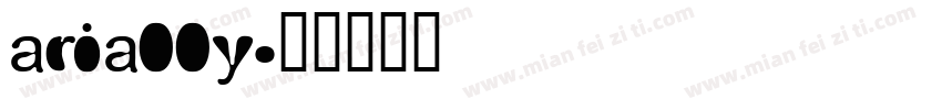 arially字体转换