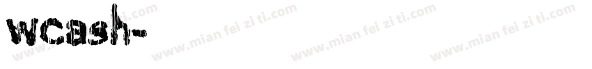 wcash字体转换