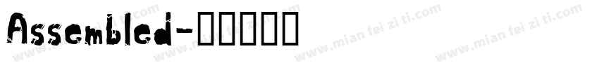 Assembled字体转换