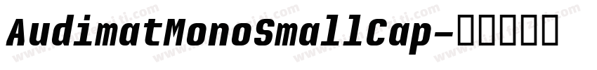 AudimatMonoSmallCap字体转换