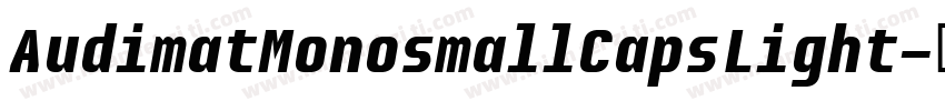 AudimatMonosmallCapsLight字体转换
