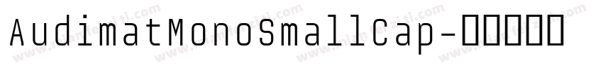AudimatMonoSmallCap字体转换