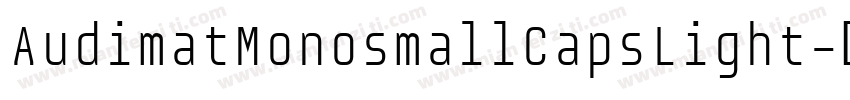 AudimatMonosmallCapsLight字体转换