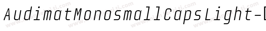 AudimatMonosmallCapsLight字体转换
