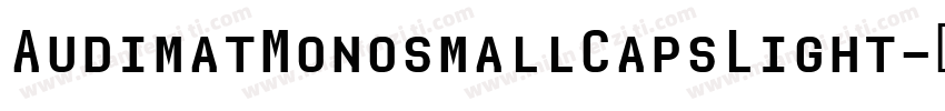 AudimatMonosmallCapsLight字体转换