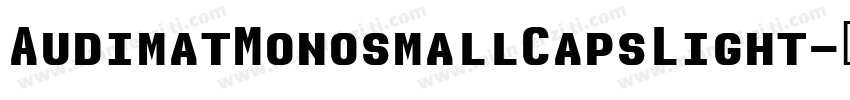 AudimatMonosmallCapsLight字体转换