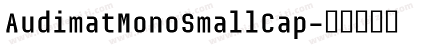 AudimatMonoSmallCap字体转换