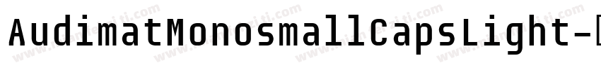AudimatMonosmallCapsLight字体转换