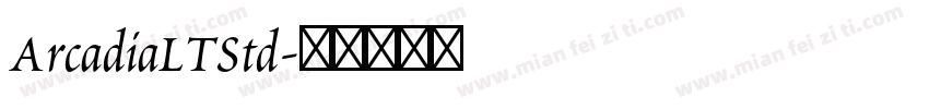 ArcadiaLTStd字体转换