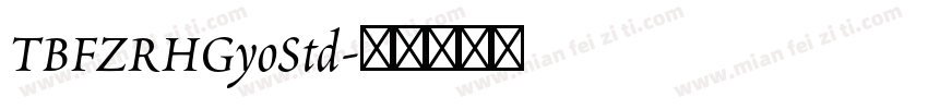 TBFZRHGyoStd字体转换