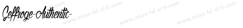 Geffroge-Authentic字体转换