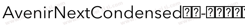 AvenirNextCondensed系列字体转换