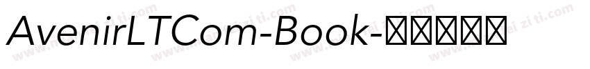 AvenirLTCom-Book字体转换