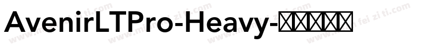 AvenirLTPro-Heavy字体转换