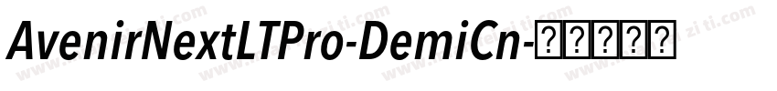 AvenirNextLTPro-DemiCn字体转换