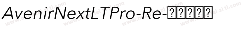 AvenirNextLTPro-Re字体转换
