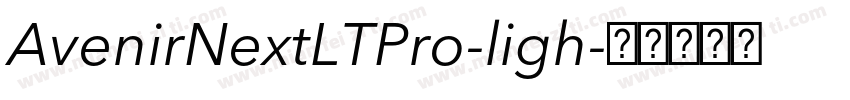 AvenirNextLTPro-ligh字体转换