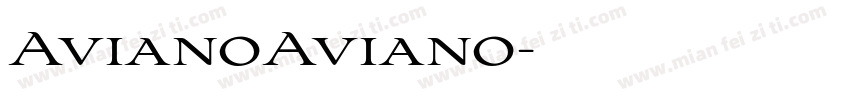 AvianoAviano字体转换