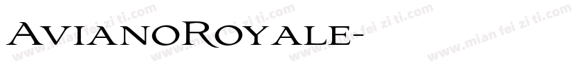 AvianoRoyale字体转换