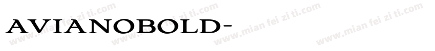 avianobold字体转换