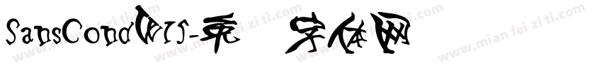 SansCondW15字体转换