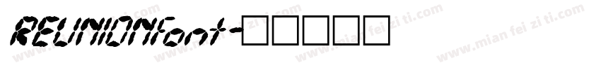REUNIONfont字体转换