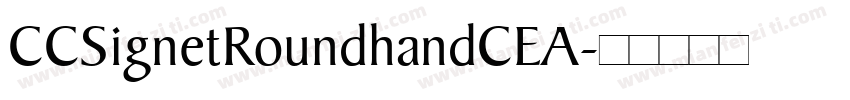 CCSignetRoundhandCEA字体转换