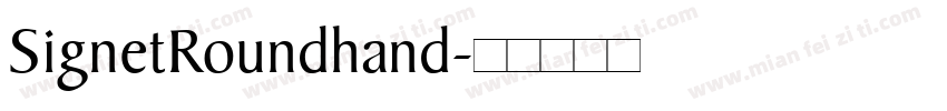SignetRoundhand字体转换