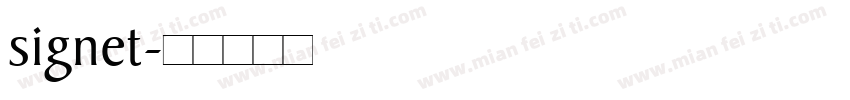 signet字体转换