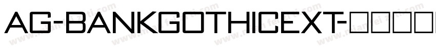 AG-BankGothicExt字体转换