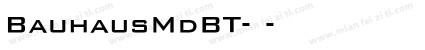 BauhausMdBT-常规字体转换